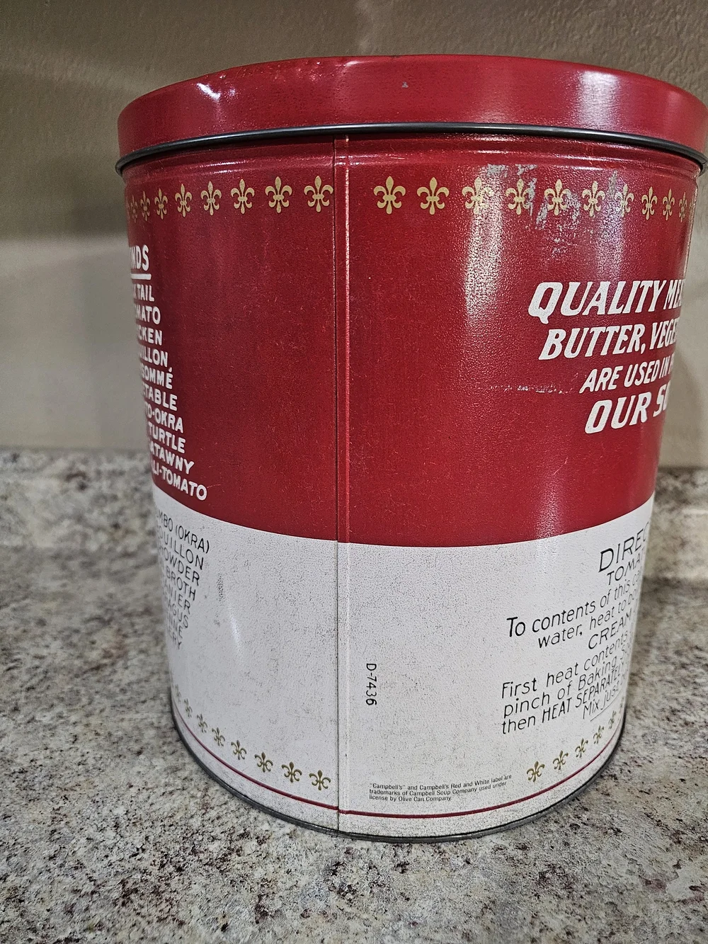 Campbell's Tomato Soup Decorative Storage Canister